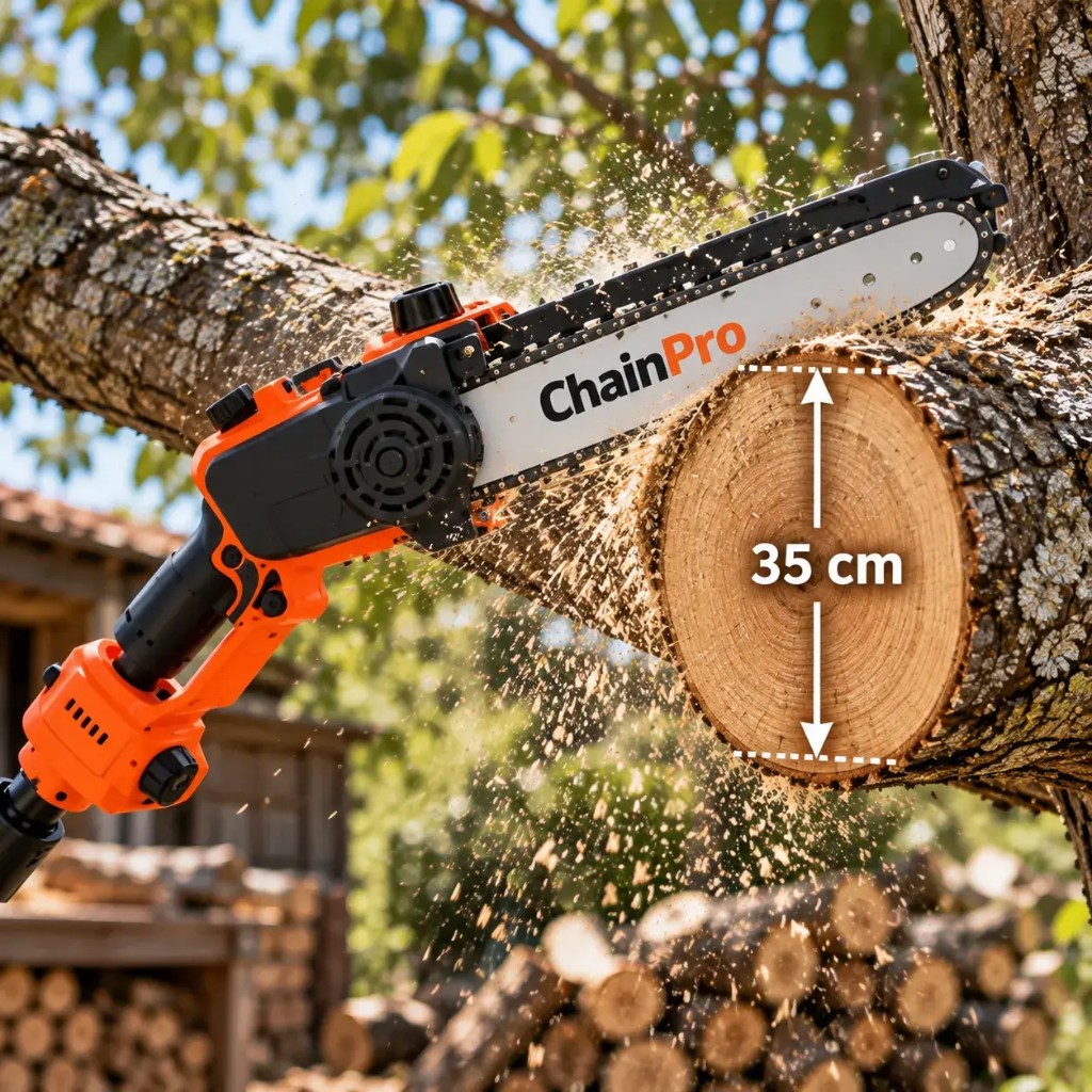 ChainPro — precyzyjne cięcie gałęzi i pni do 35 cm